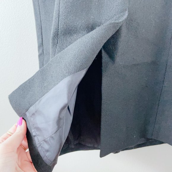 Moschino Cheap & Chic Midi length black dress 100% virgin wool women's s… - Picture 10 of 14